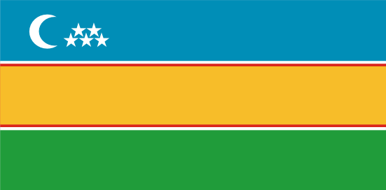 [Republic of Karakalpakstan flag]