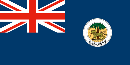 [Singapore colonial flag c.1867]
