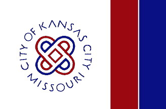 [flag of Kansas City, Missouri
                          1972-2002]