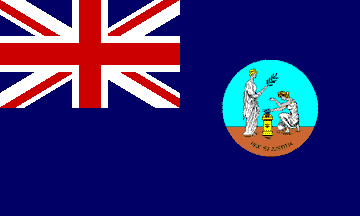 Colonial flag of Saint Vincent and the Grenadines, 1975