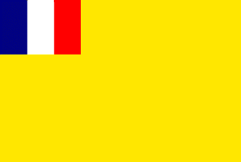 [flag of Annam under French protectorate]