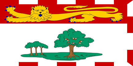 [Flag of Prince Edward Island 2:1
                          ratio Variant (Canada)]