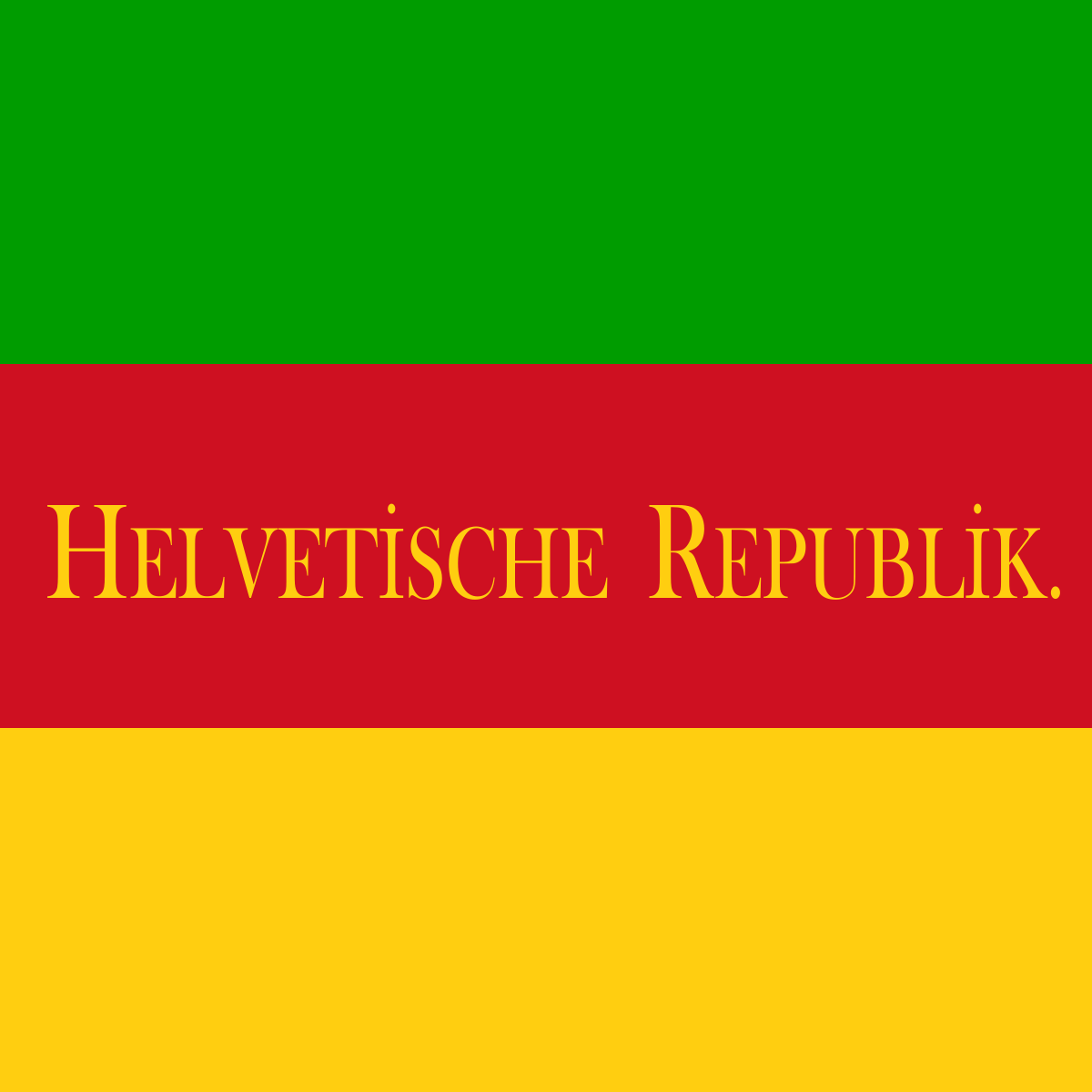 [Flag
                                  of Helvetic Republic [German obverse]
                                  1798-1803 (Switzerland)]