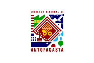 [Antofagasta region
                  Flag of the government (Chile)]