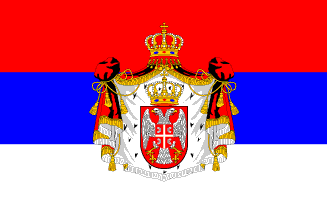 [Kingdom of Serbia state flag,
                                    1882-1918]