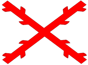 [Burgundy Cross Flag,
                  Banner of Spain, 1516-1785 (Spain)]