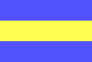 [Triband
                          unofficial flag of the Aland Islands 1922-1954
                          (Finland)]