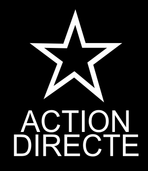 [Action
                    Directe (AD) logo France 1977-1987]