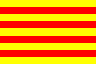 [Roussillon
                          Region flag to 2015 (France)]