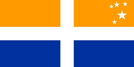 [Isles of
                          Scilly unofficial flag (Scilly Islands,
                          U.K.)]