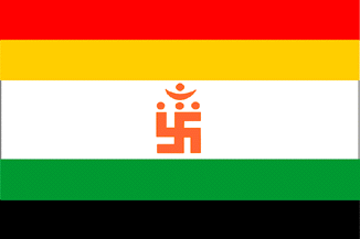 [Flag of Jains
                        (Terapanthi sect of Svetambara Jainism)]