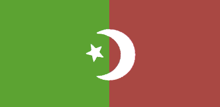 [Haydarabad (Hyderabad) state flag
                          c.1900-1948 (India)]
