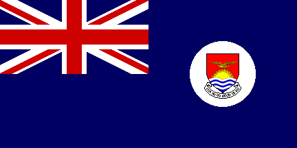 [Gilbert and Ellice Islands
                                    flag with scroll, 1975-1979]