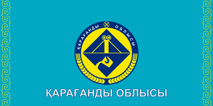 [Karaganda oblast
                      former flag (Kazakhstan)]
