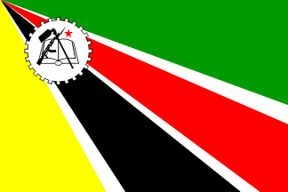 [First
                                    official Mozambique flag 1975-1983]