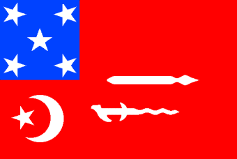 [Former war flag of Sulu sultanate c.1900
                      (Philippines)]