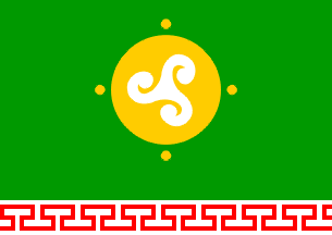 [Flag of Ust-Ordynskiy
                        Buryat autonomous okrug, 1997 (Russian
                        Federation)]