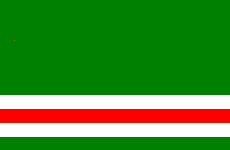 [Flag of Chechen Republic of Ichkeria
                      1991-2007 (Russian Federation)]