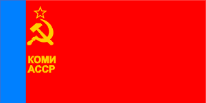 [Komi ASSR
                          flag 1954-1991 (Russian SFSR)]