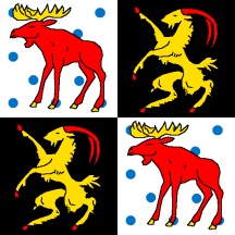 [Flag of Gävleborg
                        county (Sweden)]
