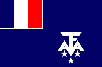 [Former flag of the
                                    Administrator-superior of French
                                    Southern and Antarctic Lands
                                    1956-2007 (France)]