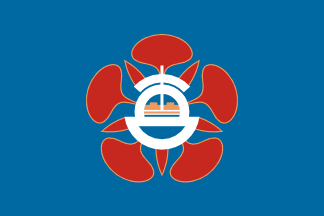 [Tainan city old flag
                        1978-2010, unofficial 2010-2015 (Taiwan)]