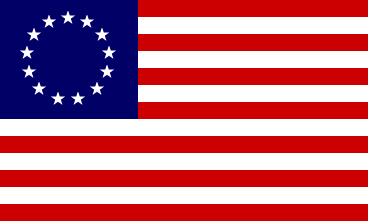 [United
                            States 13 star Betsy Ross flag 1777-1795]