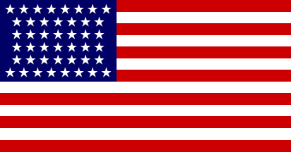 [U.S. 44
                                  star flag 1891-1896]