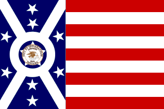 [old flag of
                      Indianapolis, Indiana 1915-1963]