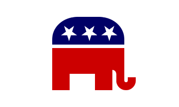 [Unofficial Flag of
                        the Republican Party (GOP) (U.S.)]