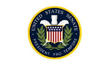 [U.S. Senate
                      President Pro Tempore's Flag]