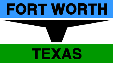 [old Flag of
                      Fort Worth, Texas, 1968 - 2004]