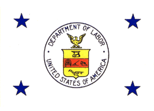 [Flag of U.S. Department
                      of Labor 1915-1963]