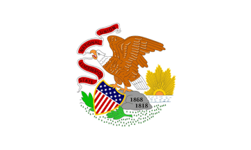 [State
                                  of Illinois flag 1915-1970 (U.S.)]